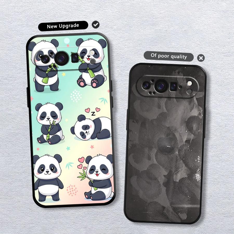 Cartoon Cute Panda Funda Phone Cover Case for Google Pixel 10A 6a 10 9 Pro XL 8a 9a 7a 6 7 8 Pro