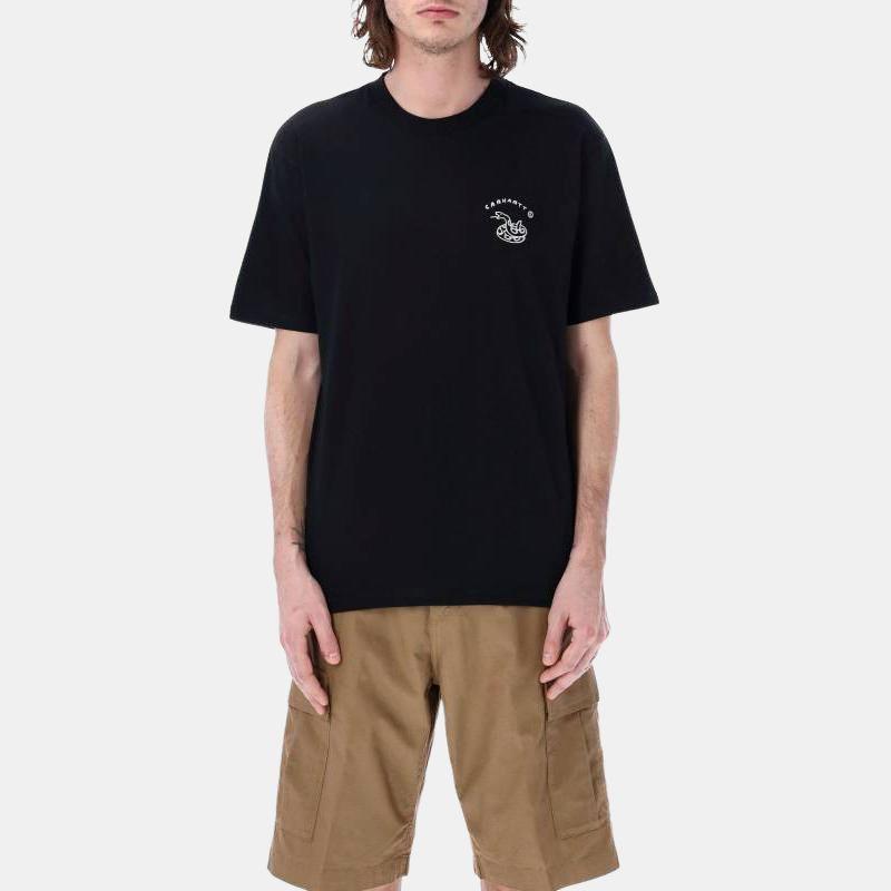 Carhartt WIP Graphic Print Pullover Crew Neck Short Sleeve T-Shirt Men T-Shirts Black I031699-C89-XX