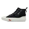 Li Ning CF Casual Comfortabele Slijtvaste Lichtgewicht Hoge Skateschoenen Heren Sneakers Zwart Wit AGCR319-2