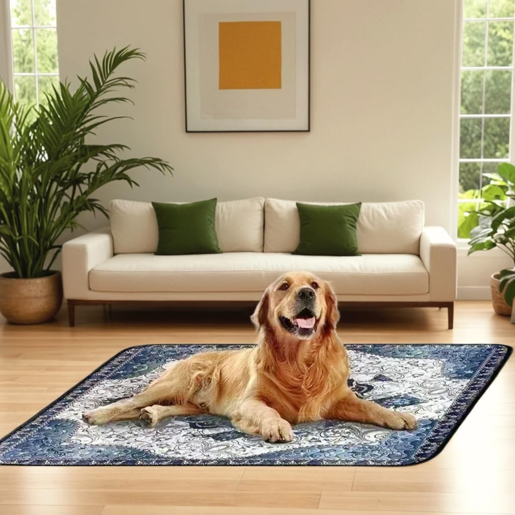 Washable Pee Pads for Dogs, 36''X36''Reble Puppy Pads, Waterproof Potty Pads,Absorbent Whelping Pad, Non-Slip Training Mats for Crate,Bed,Playpen