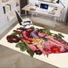 Heart Flower Theme Chair Mat Office Carpet: Oversized Rug for Home Decor, Sofa Carpet, Desk Mat - Perfect Gift for Any Room In Bedroom or Li
