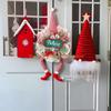  Classical Christmas Long Legged Doll Wreath Festival Dwarf Decorations Wreath