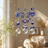 Butterfly Devil Eye Suncatcher Rhinestone Sun Catcher Pendant  Rear View Mirror