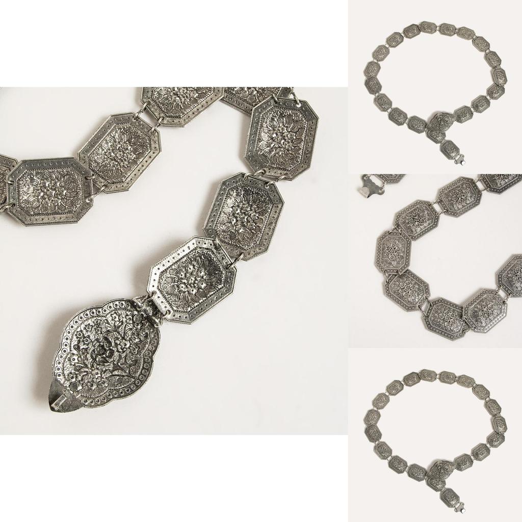 Folk Inspired Womens Metal Waist Chain With Engraving For Boho Style Outfits