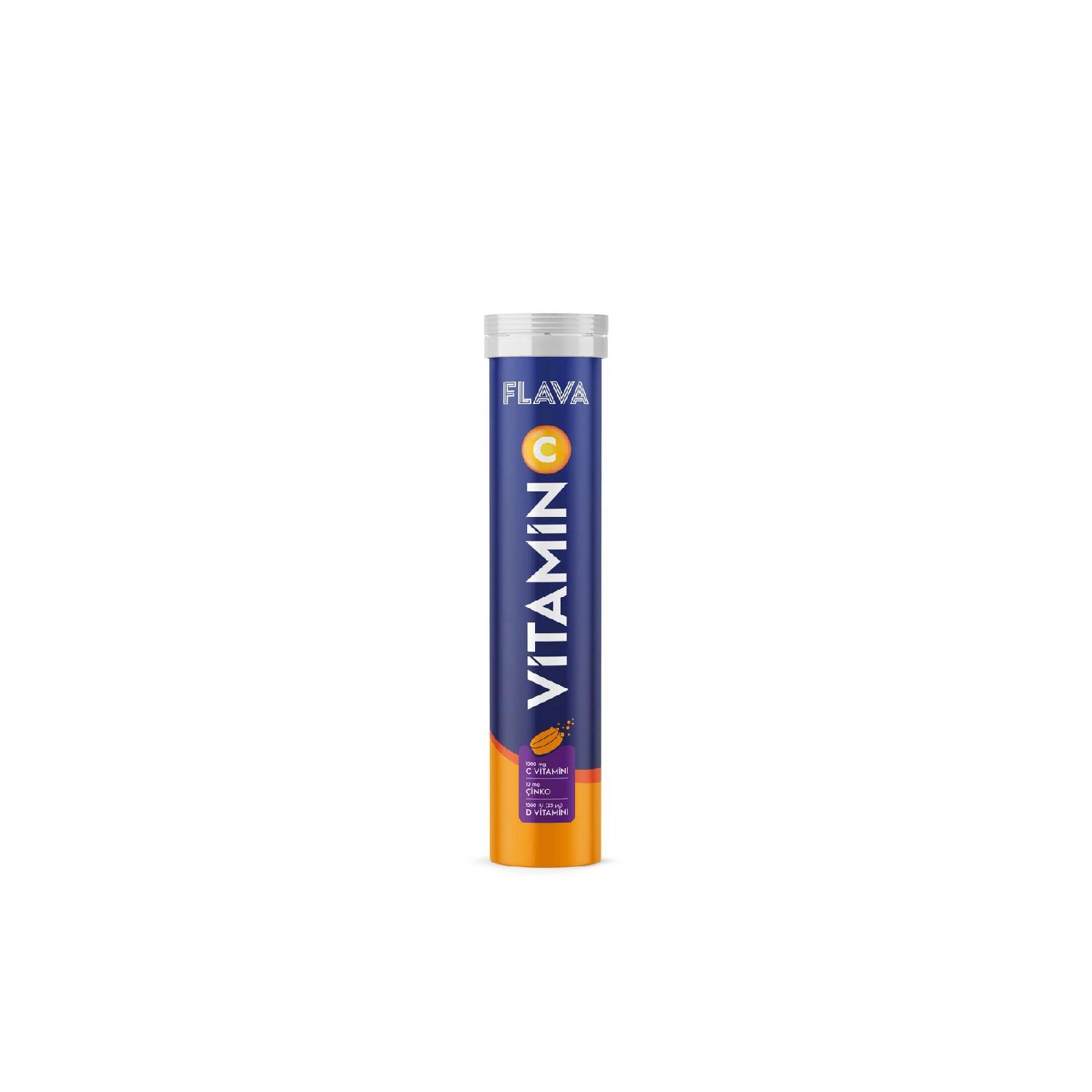 

Vitamin C Effervescent - 20 Effervescent Tablets (vitamin C Zinc D Vitamin D)