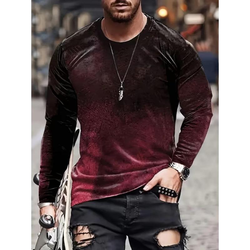 Men's Long Sleeve T-Shirt Casual Fashion