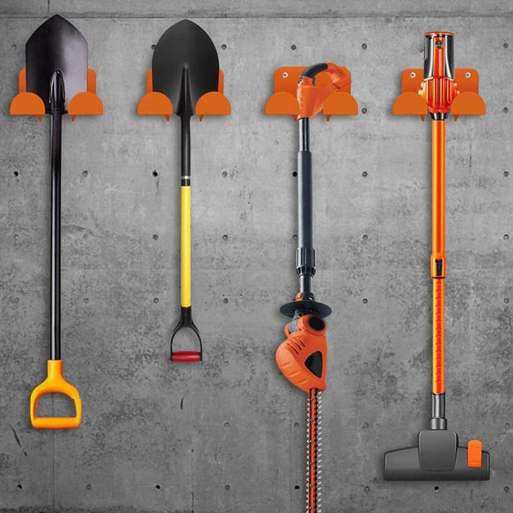 1Pcs Wall Mounted Weed Whackers Holder Heavy-Duty Adjustable Garden Grass Trimmer Rack Iron Save Space Garden Tool Holder