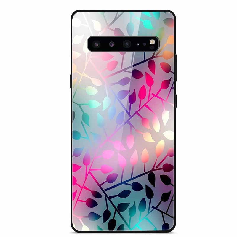 For Samsung S10 5G Case S10e S9 S8 S7 Edge Luxury Tempered Glass Hard Back Cover For Samsung Galaxy S10 Plus Lite TPU Bumper