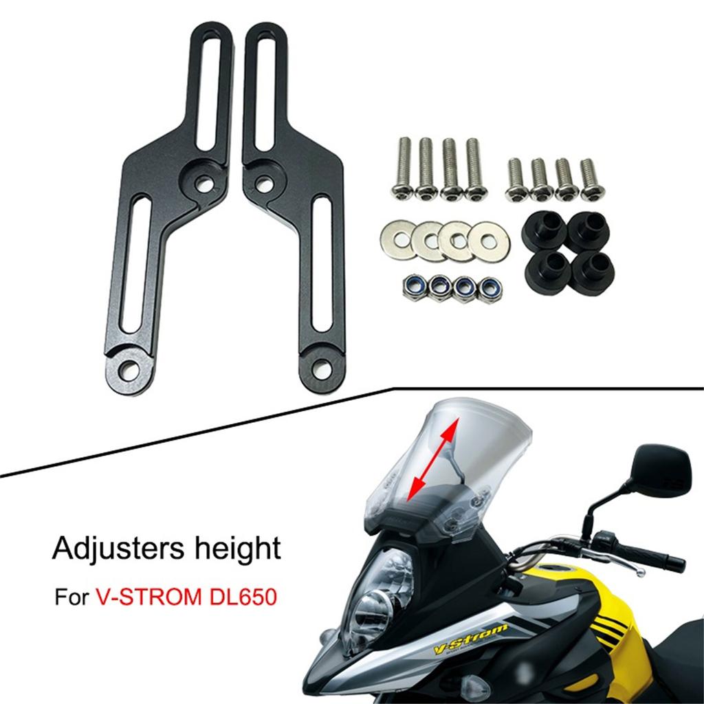 Adjusters Windshield Strengthen Bracket Support For V-Strom 650 DL650 Motorcycle