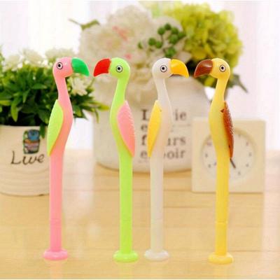 Back To School Season 10pcs 0.5mm Creative Cute Parrot Styling Neutral Pen Student Gift Prize Signing Pen Black Water Pen