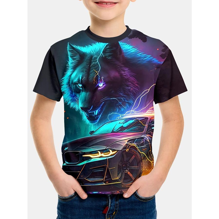 Μπλούζες Παιδικά T-Shirt Καπιμπάρα 3D Εκτύπωση Παιδικά Ρούχα Αγόρια T-Shirt Κοντομάνικο Καλοκαιρινό T-Shirt για Αγόρι Ρούχα Κινουμένων Σχεδίων για Κορίτσι