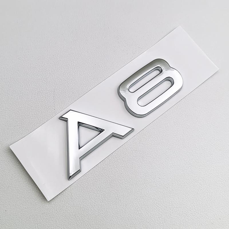 1pcs 3D ABS Chrome S Line A1 A2 A3 A4 A5 A6 A7 A8 Logo Emblem Auto Badge Trunk Decal For Audi Sline Car Body Sticker Accessories