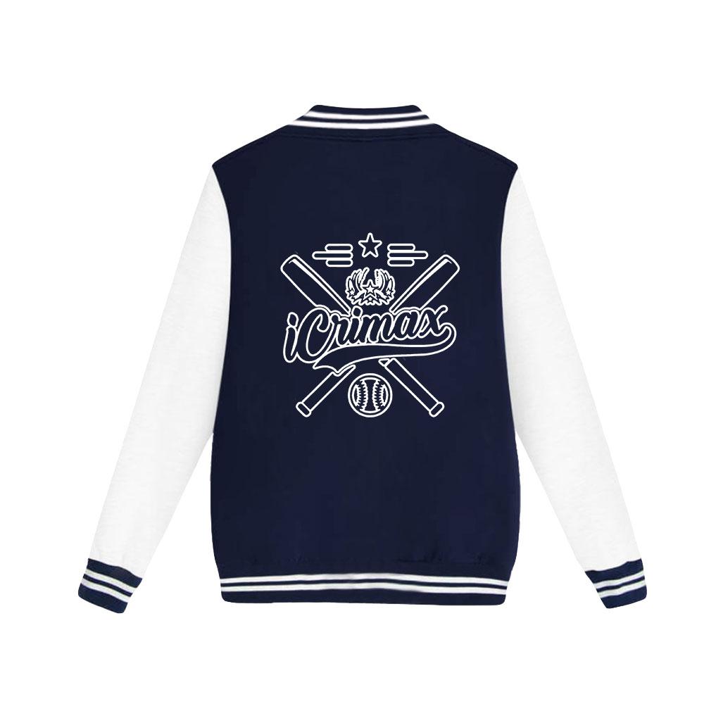 Women Men's Jackets Bomber Jacket Icrimax Baseball Jacket Oversize Outerwear for College Couples Clothing