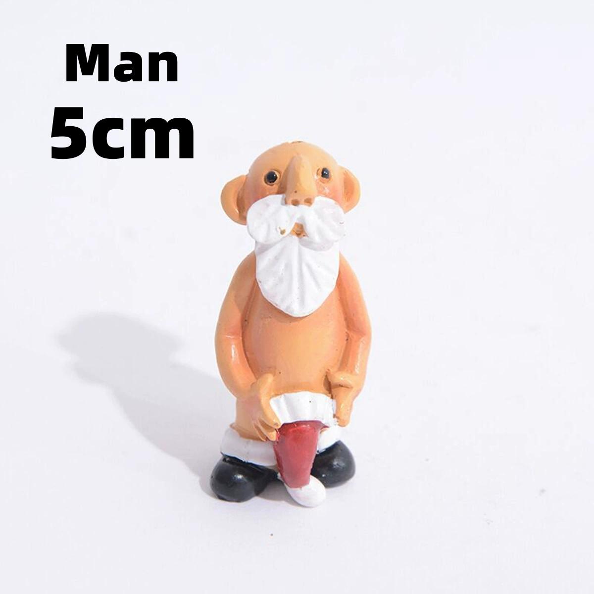 

Christmas Naughty Santa Christmas Ornament Decorations Stocking Cap Santa Ornament Naked Santa Decorative Xmas Decor Party Gifts