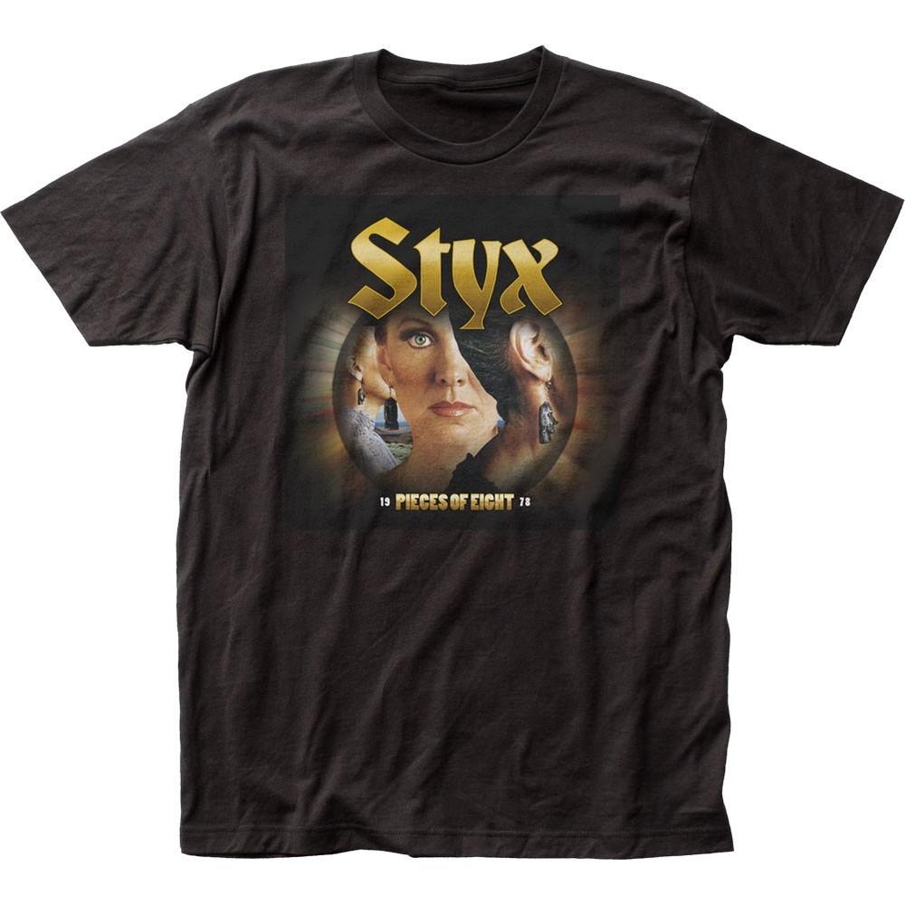 

Styx Pieces Of Eight Mens T Shirt Music Classic Concert Rock Band Tee New Black Unisex T-Shirt M