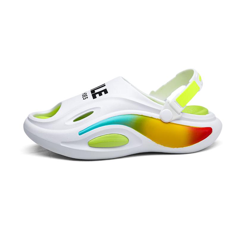 

Горячая Распродажа Летние мужские тапочки Модные мужские нескользящие EVA Платформа Пляжная обувь Уличные мужские сандалии Классические мягкие парные тапочки 44-45 белый