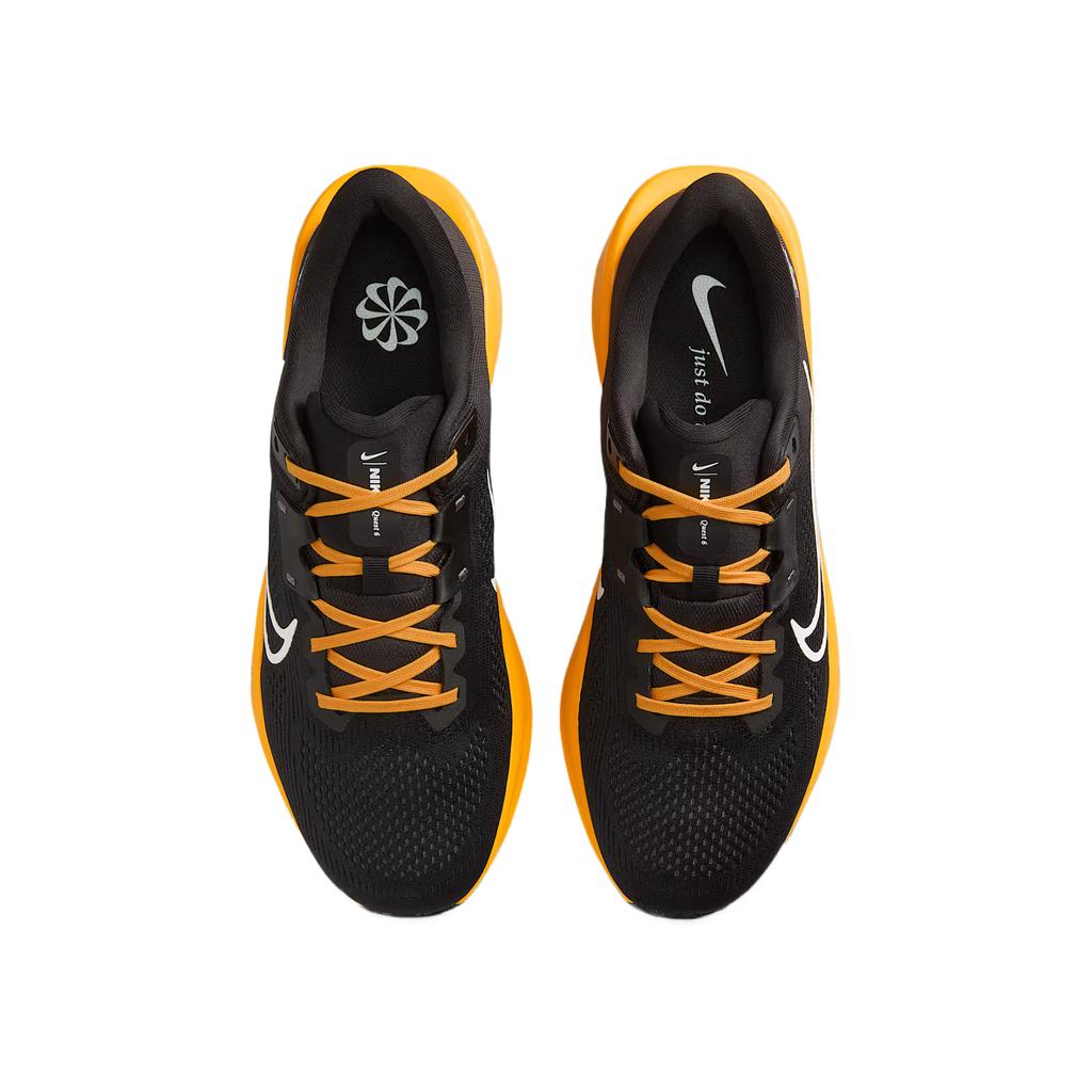 Nike Quest 6 Comfortable Casual Simple Versatile Fabric Shock Absorption Wear-Resistant Breathable Low-Top Running Shoes Men sneaker Black HV3149-001