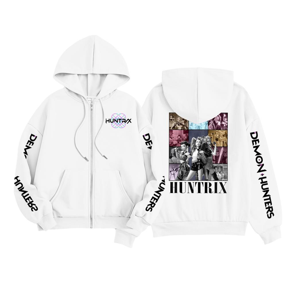 Kids Fashion Women's Lightweight Long Sleeve Zipper Hoodie Printed Hoodie With Pockets