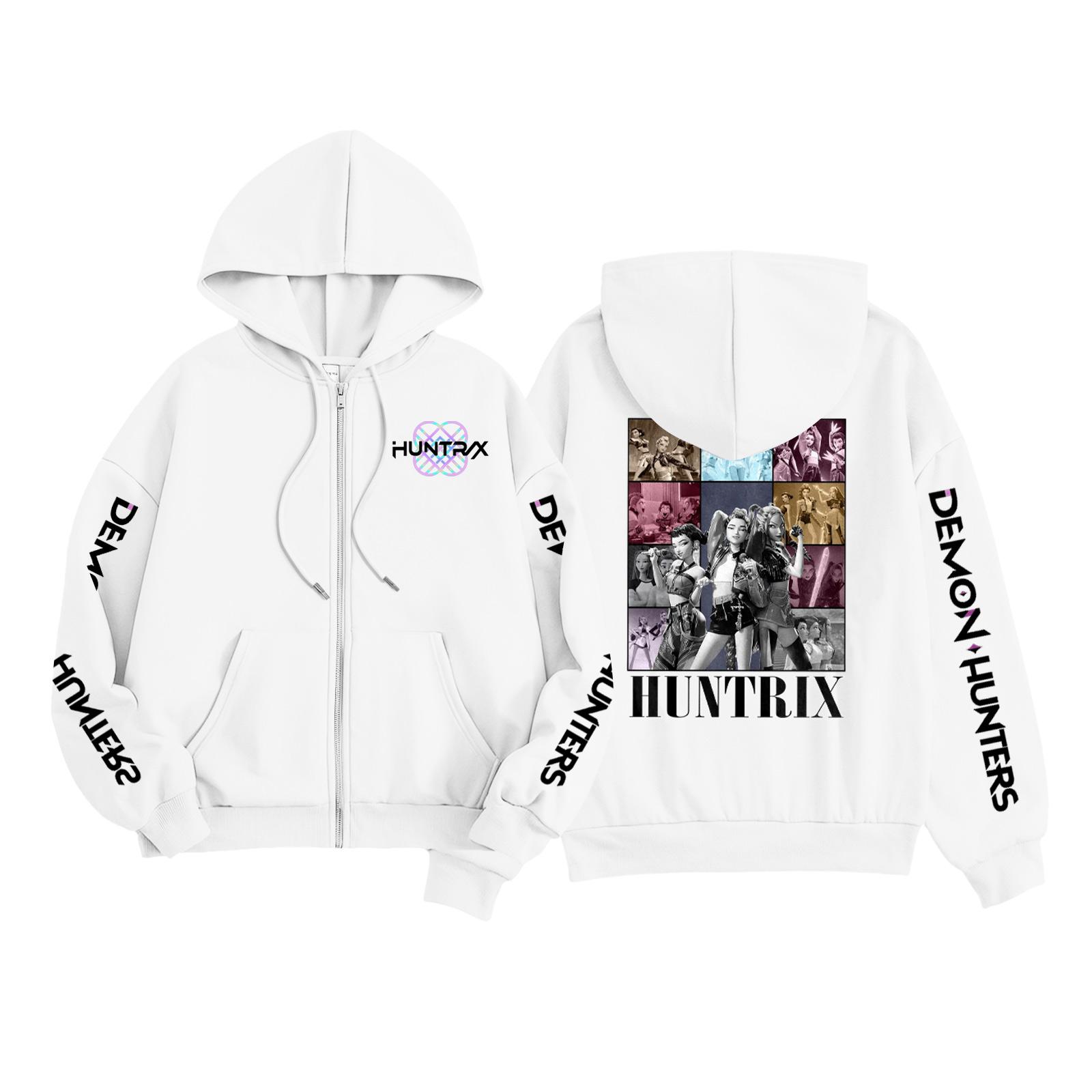 

Детская мода Женская легкая толстовка с длинным рукавом на молнии Толстовка с принтом и карманами 140 белый