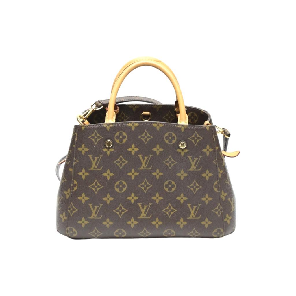 LOUIS VUITTON Monogram Montaigne BB Shoulder Bag Monogram canvas Brown M41055 Used