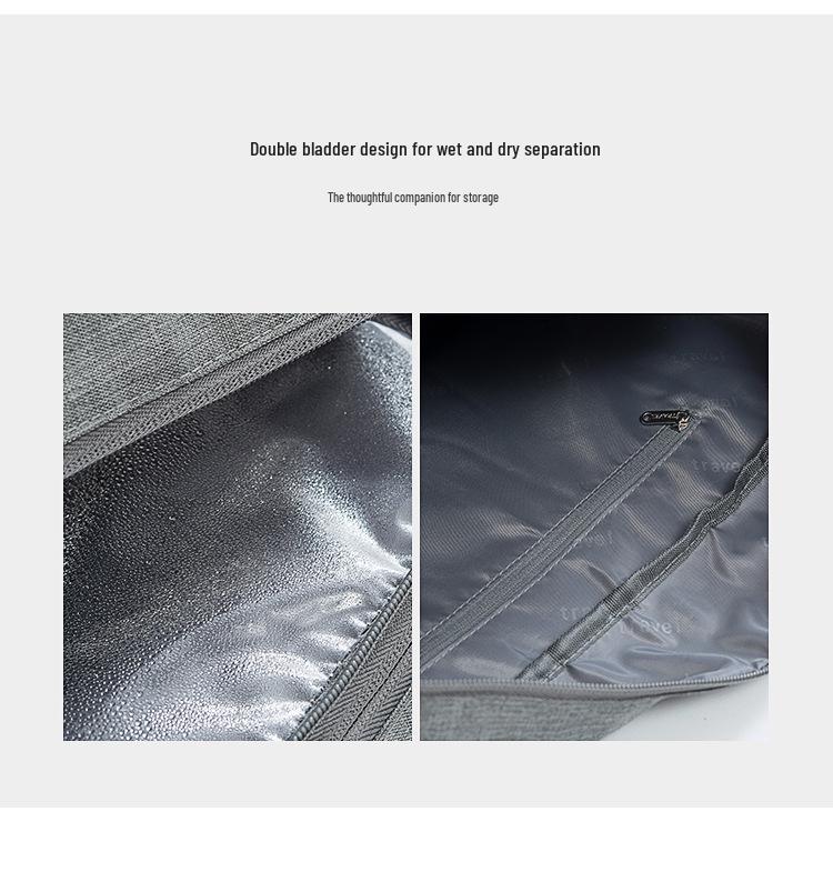 Waterproof Wet/Dry Separation Bag for Swimming, Beach, Shoes, Swimsuits, Wash, and Fitness Gear.