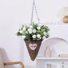 1pz 11 Teste Fiore Artificiale Rosa di Seta Foglie di Eucalipto Bianco Bouquet di Peonie Fiore Finto per Tavolo Matrimonio Festa Vaso Decorazione Casa