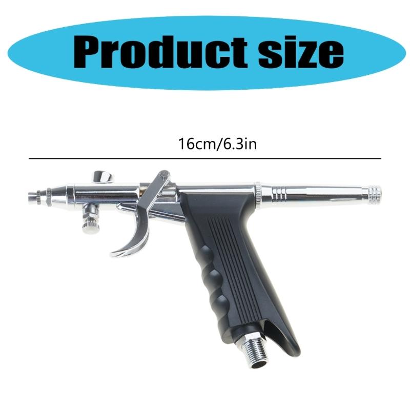 Airbrush-Set Airbrush-Pistolen Single Action Gravity Feed Set 0,38 & 0,5 mm Nadeln 1/2 & 1/4 OZ Flüssigkeitsbecher Mehrzweck