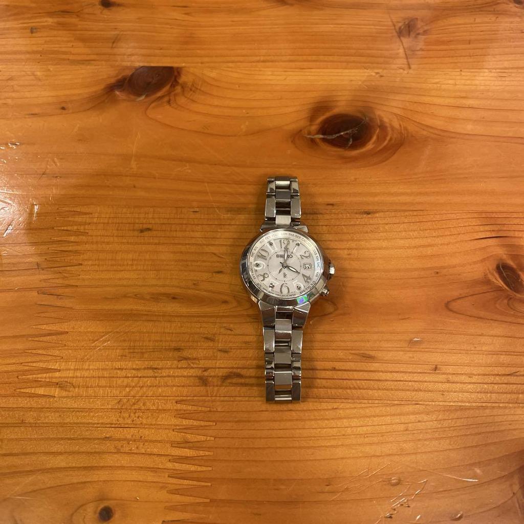 [USED] [SEIKO] Lucia SSQV001 Silver Watch, Battery Not Replaced