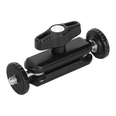 14 Inch Screw Clamp Double Ballhead 360 Degree Rotation Ball Head Aluminum Alloy Clamp for Camera