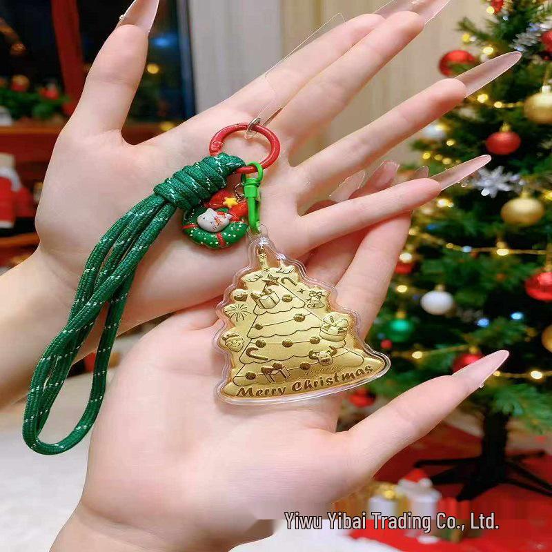 Брелок-елочка из чистого золота 999 пробы: Праздничный подарок и брелок-сувенир
