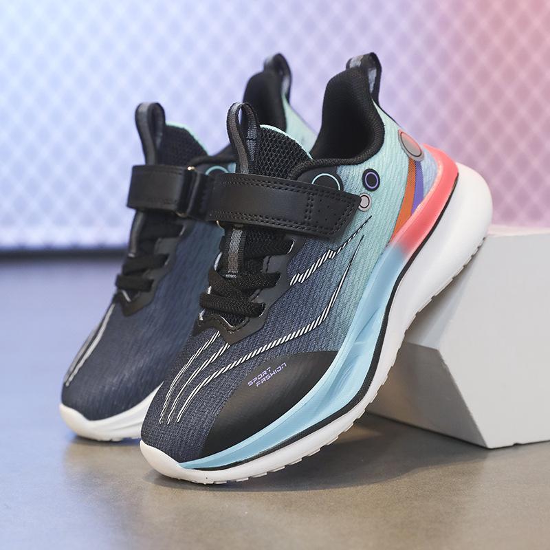 2025 spring new students mesh shoes mesh running shoes boys and girls shock-absorbing breathable marathon wear-resistant running shoes