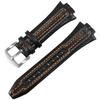 Genuine Leather Watch Strap Convex Mouth 27mmx15mm For Seiko Watchband Sportura Series SNL029P2-SNL021P1 SNL595P2 SNL017P1