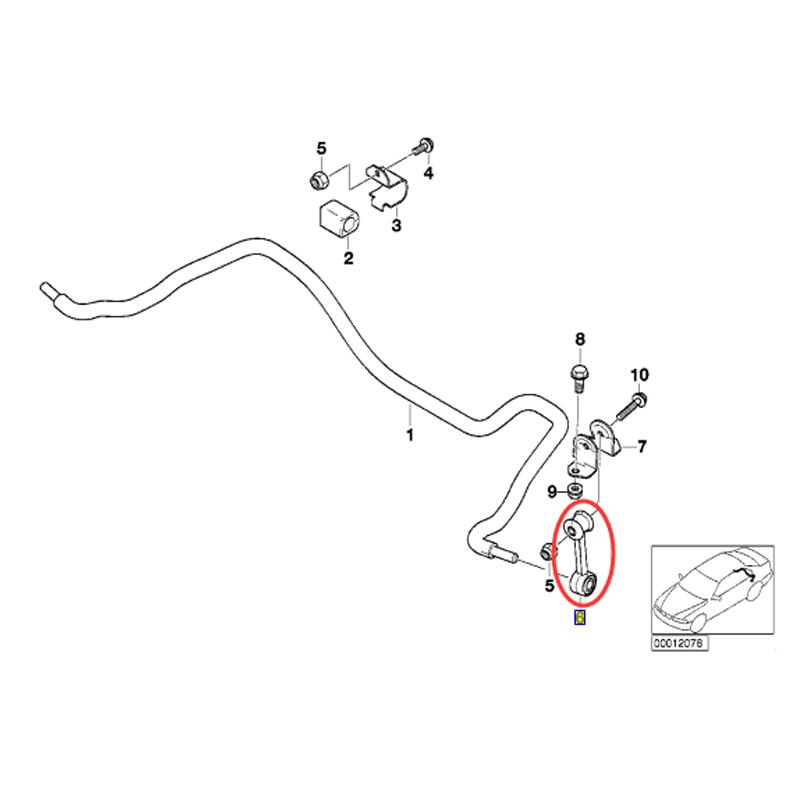 NEW Rear Suspension Stabilizer Sway Bar End Link for BMW 323i 325i 328i