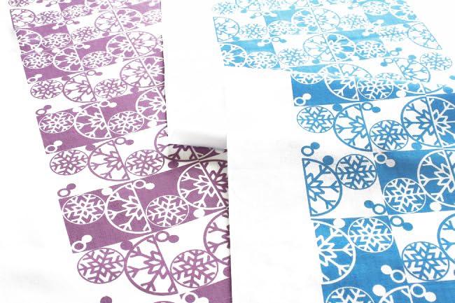 Dyeing Anbo Hand Towel Flower Iris Authentic Dyed Cotton Tokuoka Made In Japan 35cm X 100cm "Snow Color" 100%