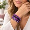 MIRGREE 3PCS/Set Natural Stone Beaded Bracelet Set for Women, Stretch Bracelets, Balance Inspired Stackable Jewelry Gift
