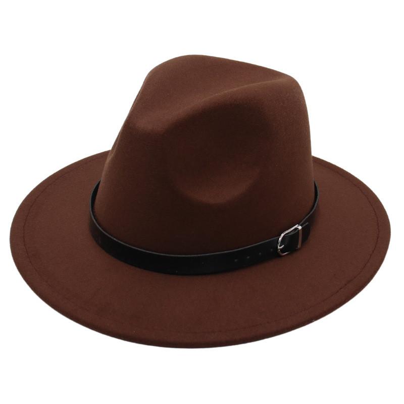 Ethnic Style Vintage Fedora Hat With Wide Brim For Women And Men