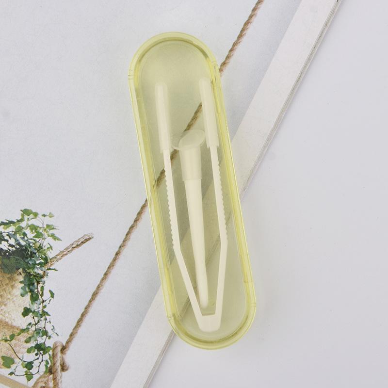 Portable 3 PCS Contact Lenses Remover Tool Professional Soft Tweezers Suction Stick for Lens Wearer Daily Use