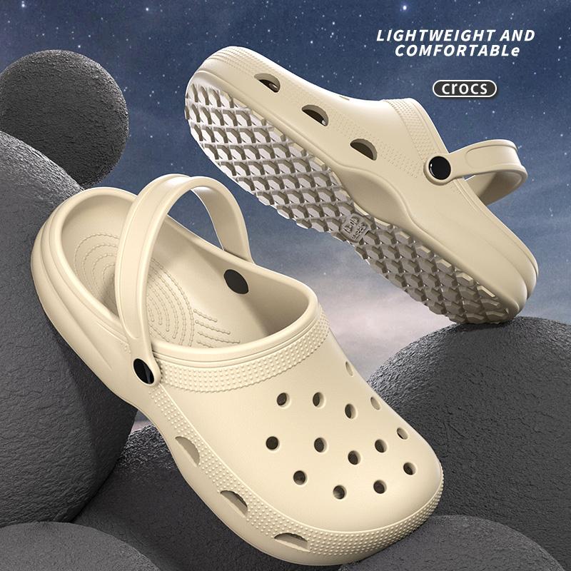 Dámské dřeváky 2024 Nový přírůstek Sandály na silné platformě Pohodlné sandály na klínku Děrované sandály Pár plážových pantoflí Ležérní nazouvací boty