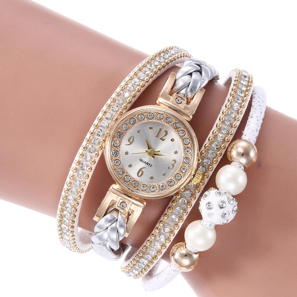 Eksplozja gorący pierścień bransoletka zegarek damski zegarek ze stopu diamentu cyfrowy zegarek damski ulubiony zegarek kwarcowy