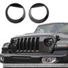 2018- Jeep Wrangler JL Sport Front Headlight Cover Ert Eye Bezels | Black | Self-Adhesive | 1 Year Manufacturer Warranty