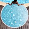Round Beach Towel Raindrops Pattern Beach Blanket Pool Towels Soft Sand Free Water Absorbent Picnic Yoga Throw Mat Blankets