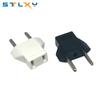 Universal European plug, travel wall AC power charger, socket adapter, converter, 2 circular sockets, input pins