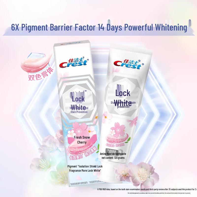 Crest Two-Color Whitening Fresh Cherry Toothpaste