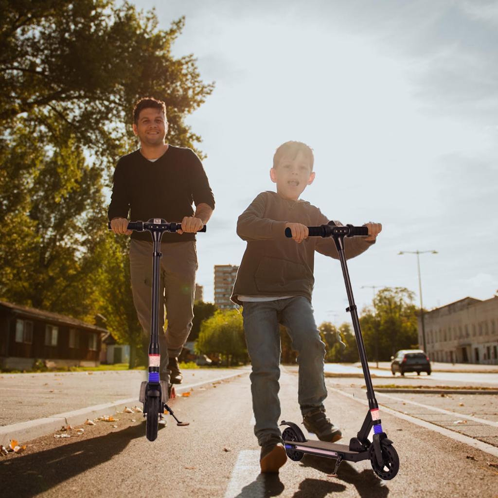 Kids Electric Scooter 8-16 Years,Foldable with LED Display,Adjustable Speed/Height,20km Range,Max 20km/h