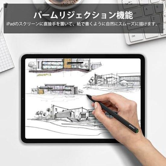 GOOJODOQ GD13+ Stylus Pen iPad Touch Bluetooth Pencil High Sensitivity Tilt Sensing Replacement Nib Included No Interruption Lightweight Matte Finish