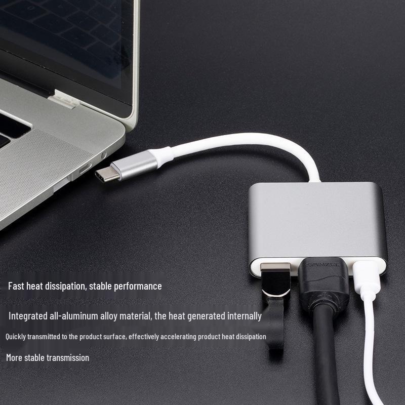 3-in-1 USB-C To HDMI Docking Station Adapter