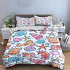 Seaside Theme Three-Piece Set Soft Comfortable Duvet Cover Bedding Set Included 1*Duvet Cover & 2*Pillowcases, Gift
