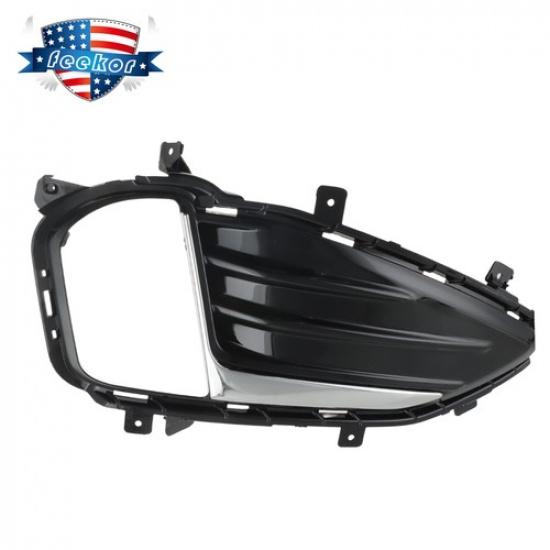 RH Right Front Black Fog Light Trim Cover Fit for    Ford Edge