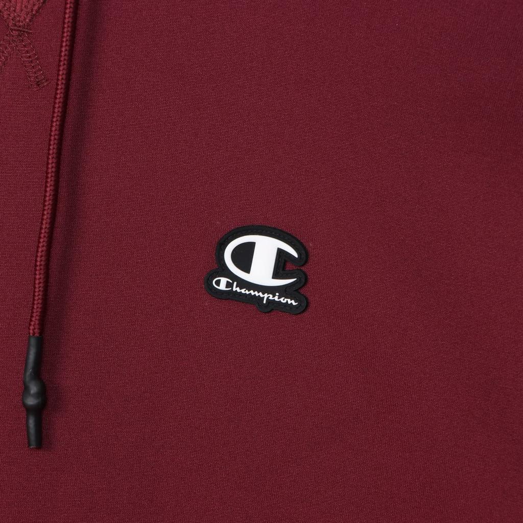 Champion TECH TERRY Hooded Long Script Size Men's WEAVE(R) Sweatshirt, Sleeve, Stretch, Warm, Logo, Maroon, XL, C3-YS106