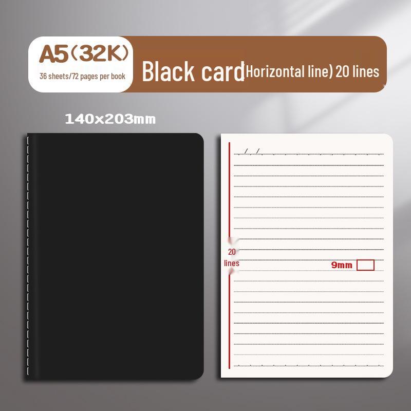 Exquisite Retro Cowhide Softcover Notebook for Students